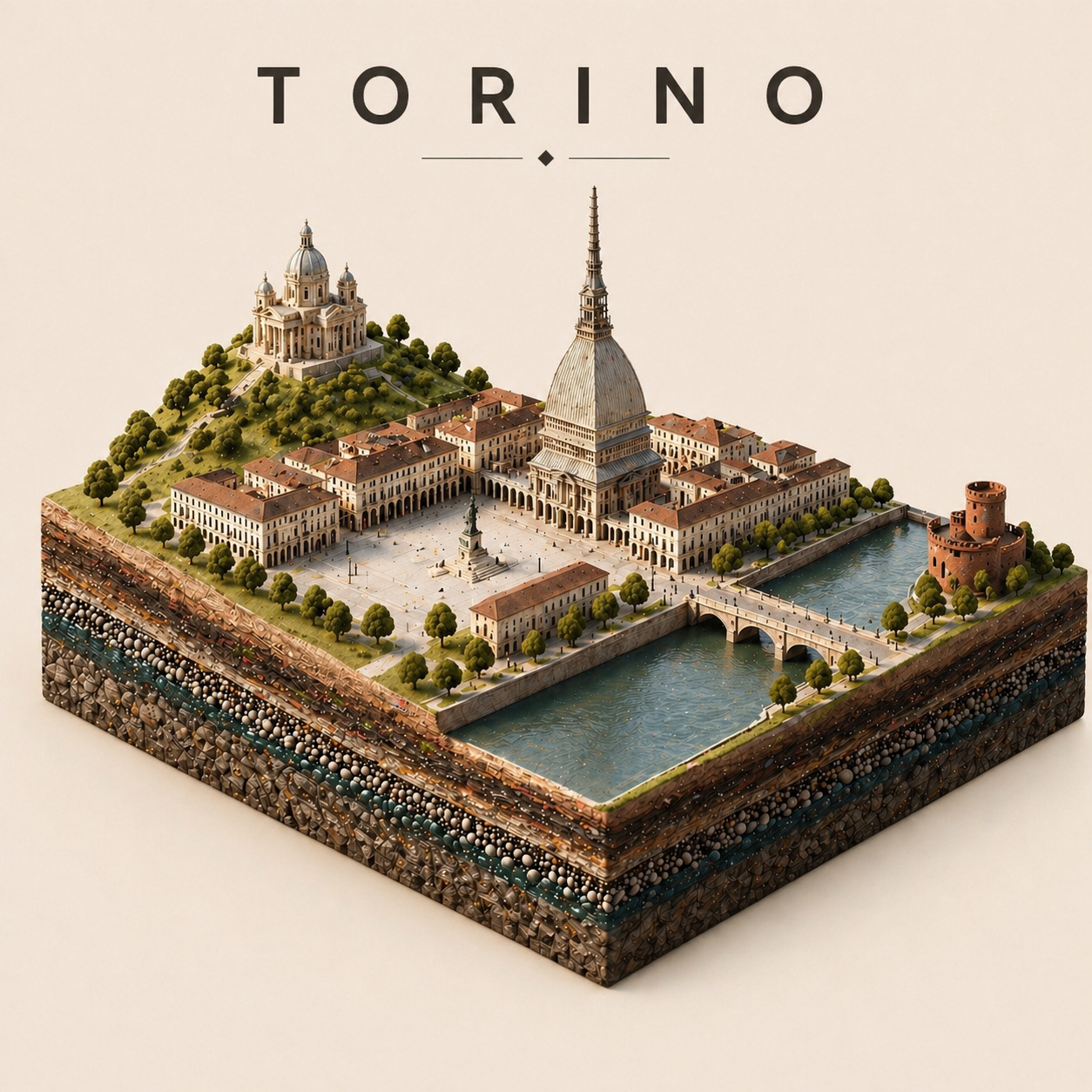 Diorama 3D di Torino